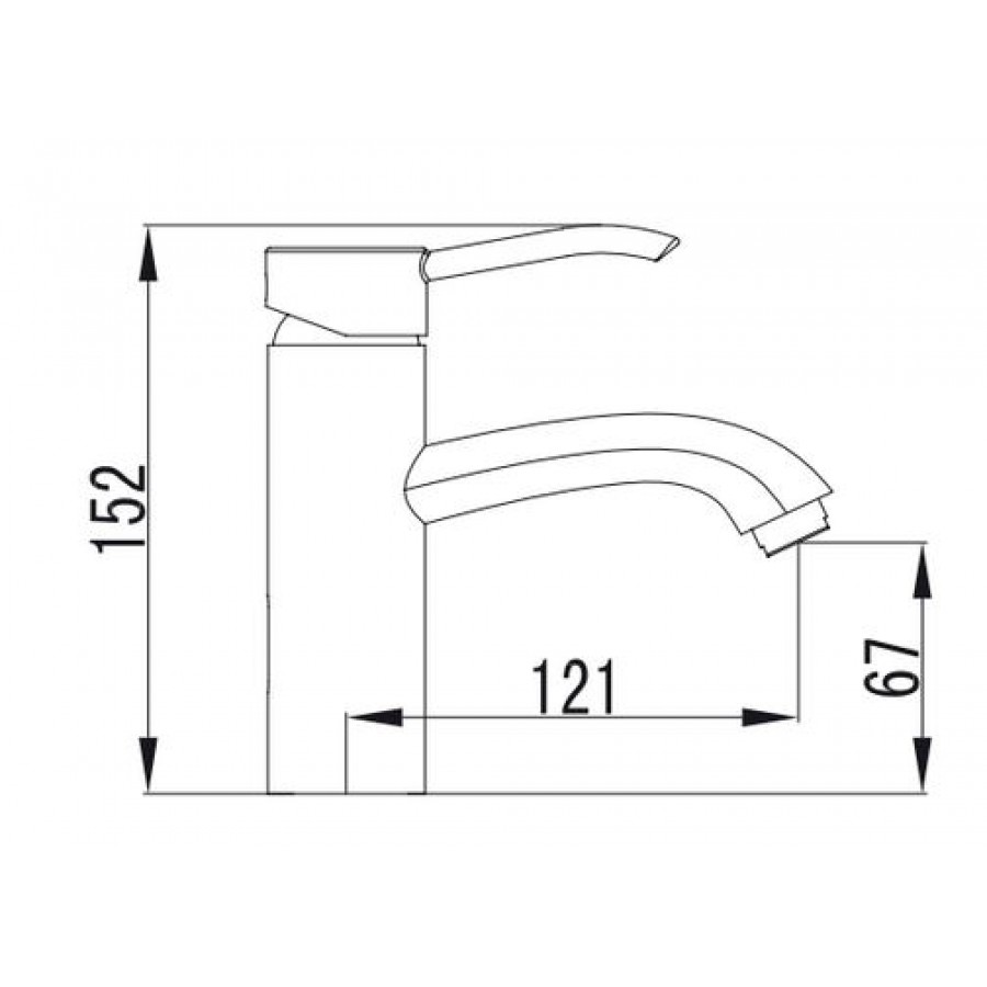 KARAG ZC16227C Смесител за умивалник хром от месинг